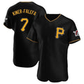 Custom #7 Black PIT Baseball Shirt Top