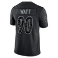 #90 T.J. Watt Player P.Steelers Black RFLCTV Limited Football Jerseys