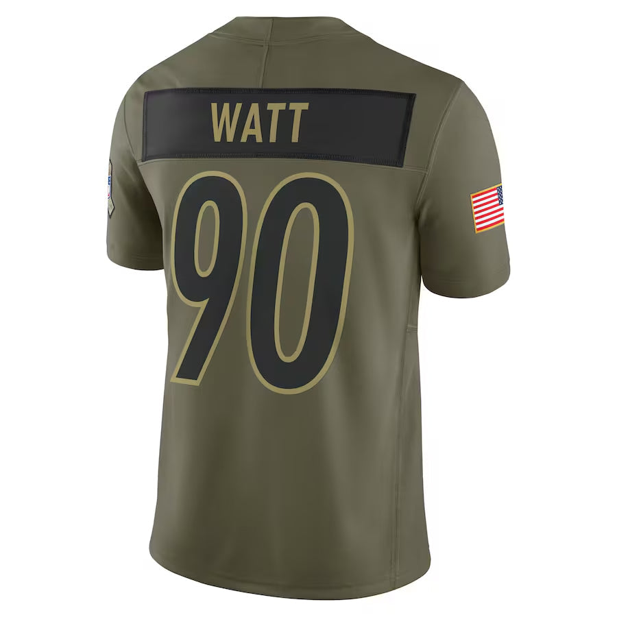 Custom #90 Olive PIT Football Shirt Top