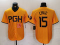 Custom #15 PIT Baseball Shirt Top