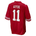 Custom #11 Scarlet SF Football Shirt Top