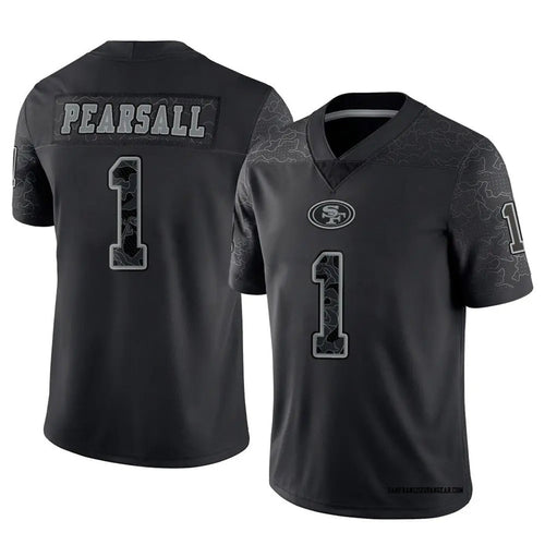 Custom #1 Black SF Football Shirt Top