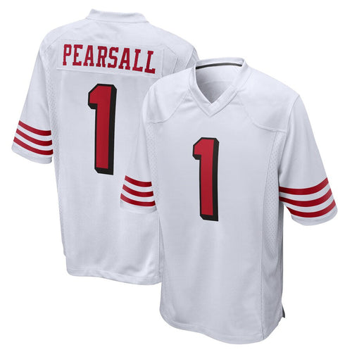 Custom #1 White SF Football Shirt Top