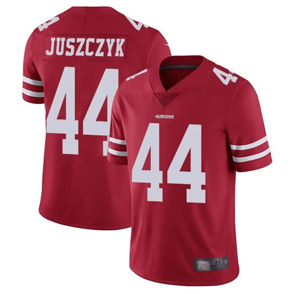 Custom #44 Scarlet Throwback SF Football Shirt Top