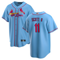 Custom #11 Light Blue STL Baseball Shirt Top