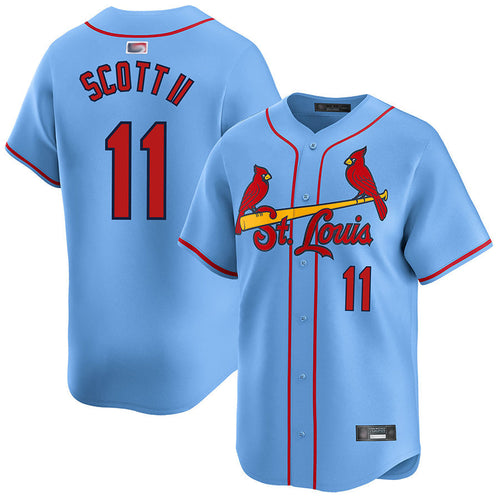 Custom #11 Red STL Baseball Shirt Top