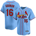 Custom #16 Light Blue STL Baseball Shirt Top