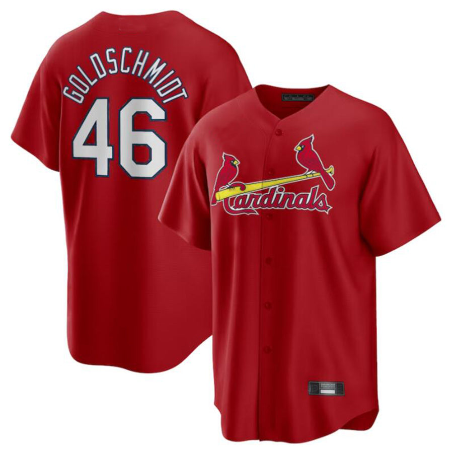 St.Louis Cardinals #46 Paul Goldschmidt Player Red City Connect Limited Baseball Jerseys隆辍�隆盲???