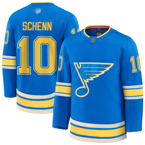 Custom #10 Blue STL Hockey Shirt Top
