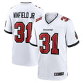 Custom #31 White TB Football Shirt Top