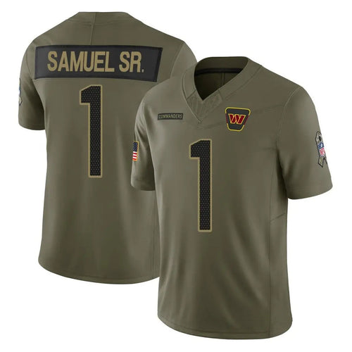 Custom #1 Olive WAS Football Shirt Top