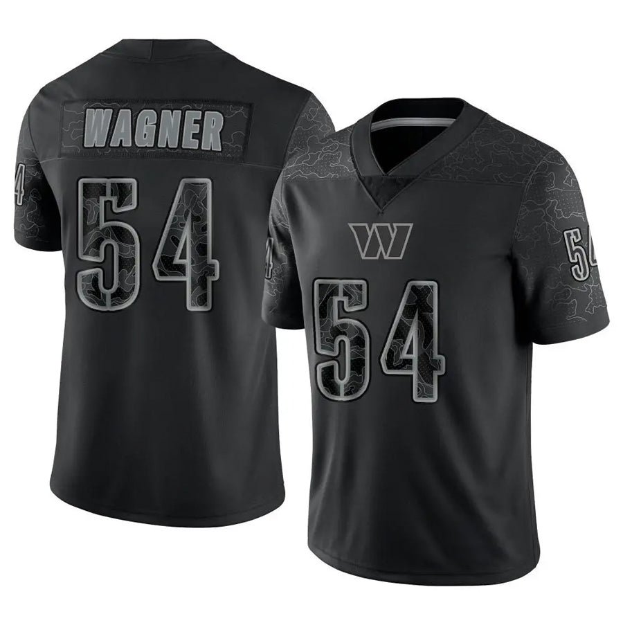 Custom #54 Black WAS Football Shirt Top