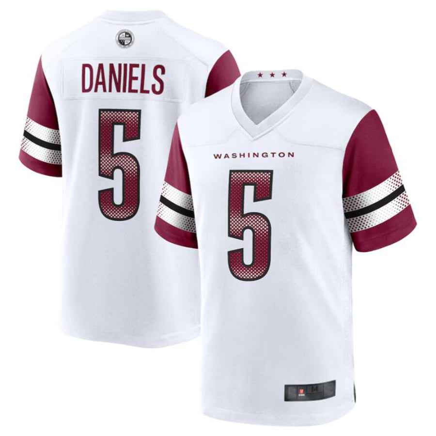 Custom #5 White WAS Football Shirt Top