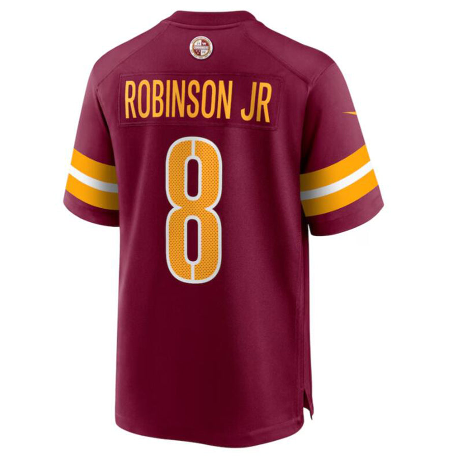 W.Commanders #8 Brian Robinson Player Burgundy Home Game Football Jerseys