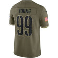 Custom #99 Olive 2022 WAS Football Shirt Top