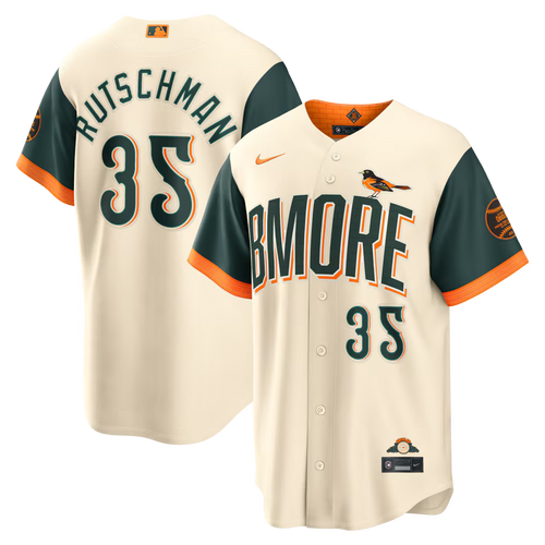 Adley Rutschman Baltimore Orioles 2026 City Connect Stadium Jersey - Natural
