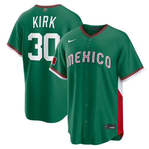 Alejandro Kirk Mexico Baseball 2026 World Baseball Classic Road Stadium Jersey - Green